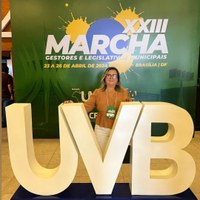 Presidenta Kênia Farias representa a câmara municipal na XXIII Marcha de gestores e legislativos municipais